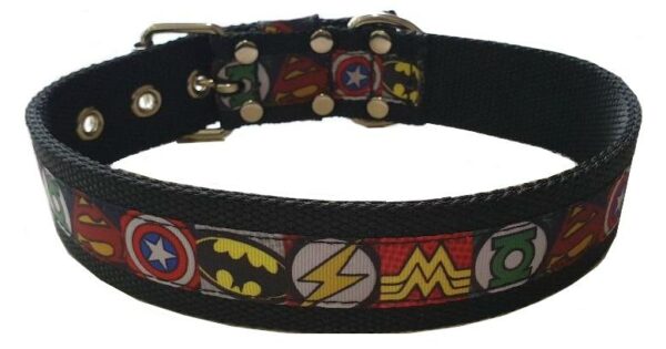 Collier "Marvel" noir / motifs
