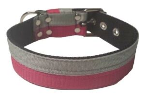 Collier rose foncé/gris