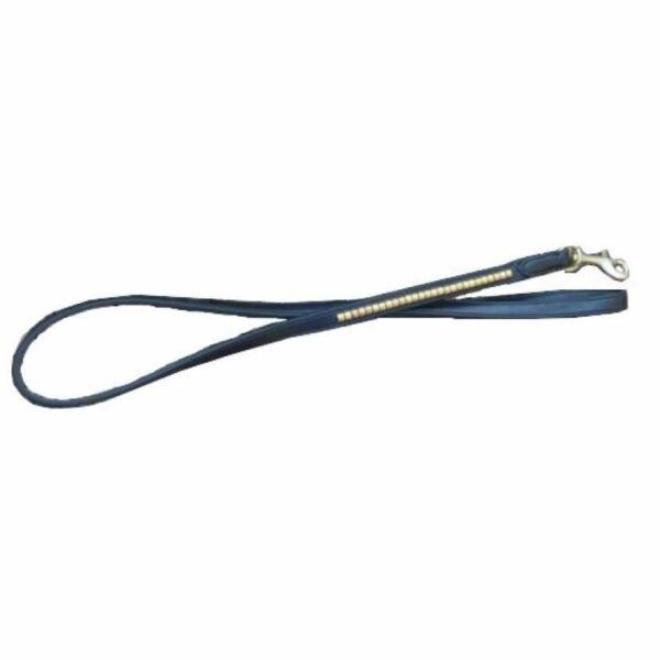 Ensemble collier + laisse en cuir noir