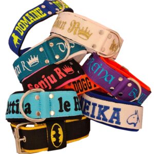 Colliers brodés en nylon